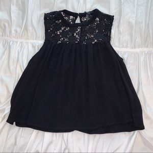 black lace tank top